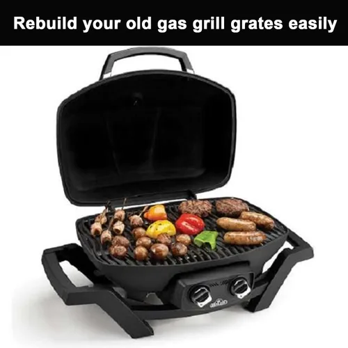Vista 8 de Rejillas de hierro fundido para parrilla de gas Napoleon All TravelQ 285, para Napoleon Travelq Pro 285 Accesorios Pro285x, PRO285X-BK, PRO285