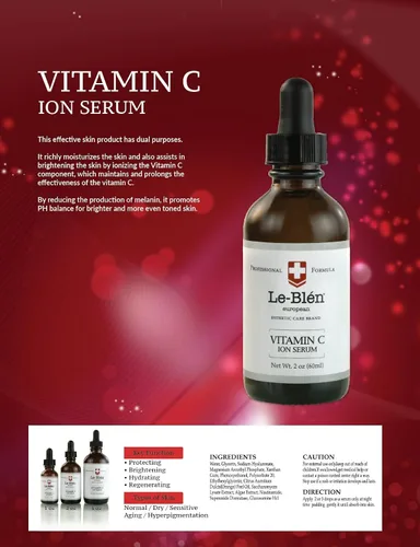 Vista 5 de Le-Blen - Suero de iones de vitamina C, para piel iluminadora tonificada (4 oz (4.1 fl oz))