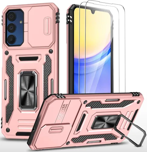 Vista 24 de Funda para teléfono Samsung Galaxy A15 5G, [protección contra caídas de grado militar de 15 pies]
