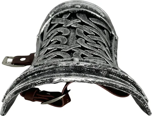 Vista 5 de LOOYAR Auténtica pulsera vikingo de espuma de poliuretano con hebilla, armadura de brazo, perfecta para Halloween, LARP, recreaciones históricas