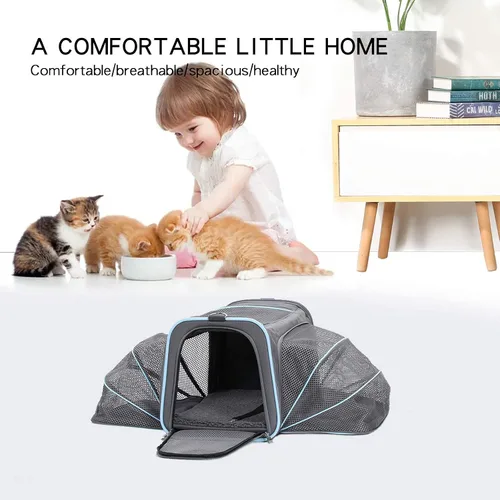 Vista 9 de A 4 Pet Airline Approved Cat Carrier, Soft-Sided, Washable, for Cats