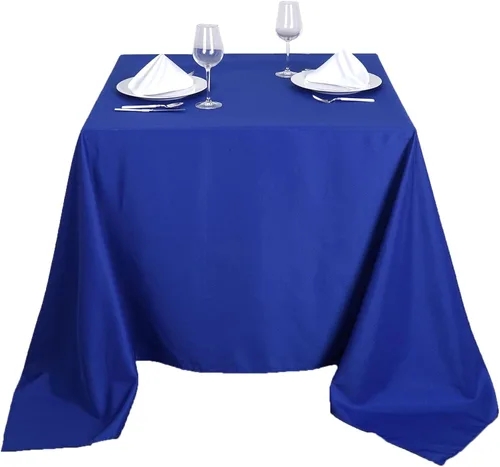 Vista 2 de Balsa Circle 10 manteles cuadrados de poliéster de 90 x 90 pulgadas, color verde manzana, para bodas, fiestas, catering, cocina, eventos