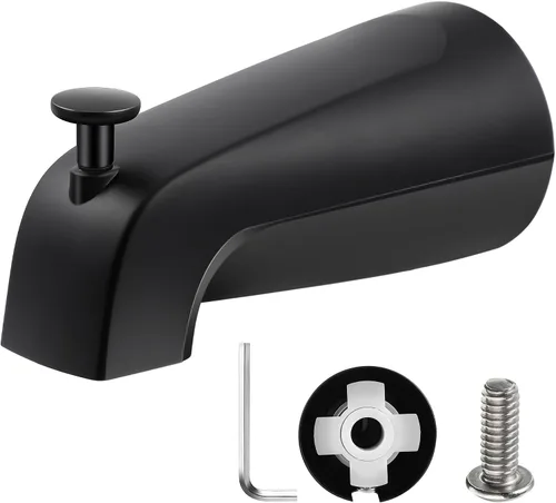 Vista 9 de Enhon Boquilla deslizante para bañera con desviador, compatible con la norma estadounidense 8888026.002, grifo de bañera de baño, se adapta a 1/2