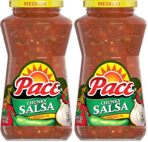 Vista 24 de Pace Salsa mediana gruesa con bajo contenido de sodio, tarro de 16 onzas