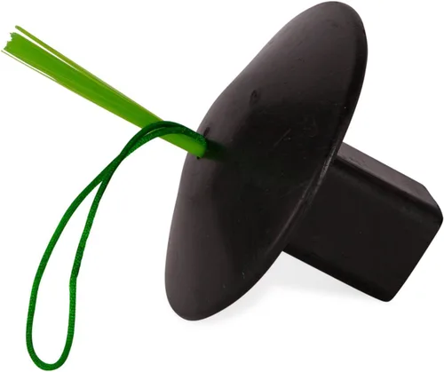 Vista 2 de Champion Sports - Enchufe de anclaje de goma negra con vástago óptico y cuerda de fácil visión