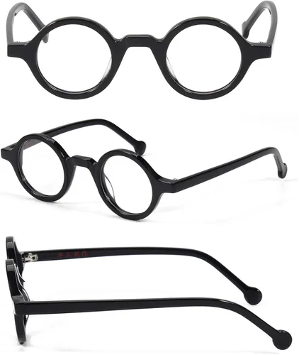 Vista 2 de Agstum Lentes ópticos redondos pequeños hechos a mano con acetato