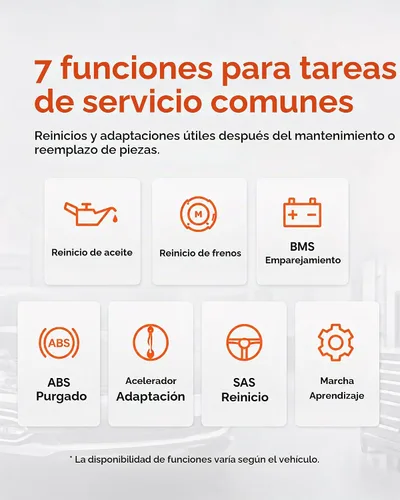 Vista 4 de ANCEL DS100 OBD2 Escáner - ABS, SRS, lector de código de motor de transmisión y verificación con 7 restablecimientos, sangrado ABS