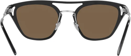 Vista 4 de GIORGIO ARMANI Man Sunglasses Black Frame, Dark Brown Lenses, 51MM