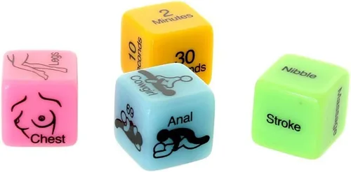 Vista 5 de Little Genie Producciones LIG72592: 4 dados sexuales