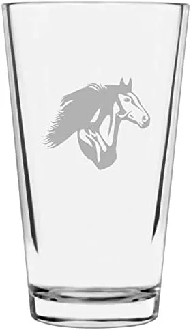 Vista 77 de Shetland Pony (cuerpo) - Vaso de pinta grabado con temática de caballo alternativo de 16 onzas