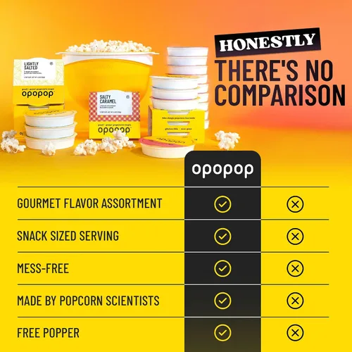 Vista 8 de Opopop Gourmet Popcorn Pop Cups - Juego variado de 4 unidades + juguete de silicona