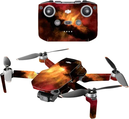 Vista 12 de MightySkins - Compatible con DJI Mini 2 Dron portátil - Andromeda Funda protectora de vinilo duradera y única Fácil de aplicar, quitar y cambiar