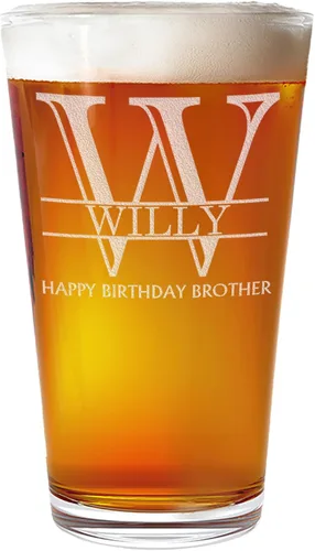 Vista 23 de Vaso de cerveza grabado personalizado de 16 onzas, regalos de Navidad grabados personalizados para hombres, regalos de cumpleaños para papá, regalos