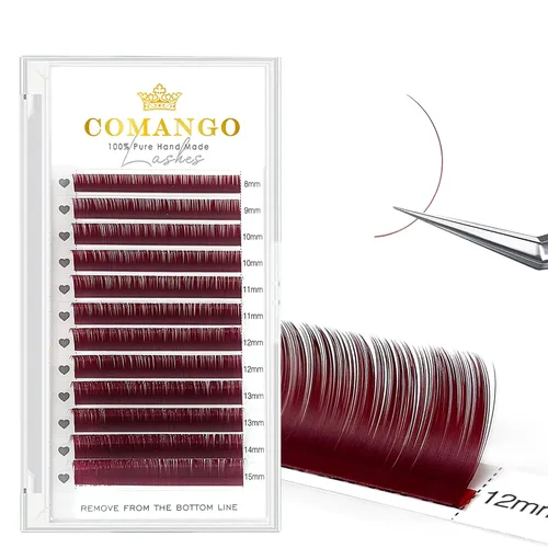 Vista 18 de CoMango Easy Fan - Extensiones de pestañas rizadas C/D de 0.05/0.003 in, pestañas de volumen que florecen automáticamente, color negro mate 2D-20D