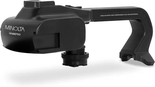 Vista 6 de Minolta MN4KPRO 4K60FPS Ultra HD / 64 MP Autofocus Pro Kit de videocámara con paquete WiFi con accesorios