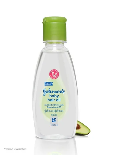 Vista 4 de Aceite para el cabello del bebé recién nacido Johnson'S con aguacate, 2.0 fl oz