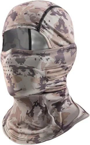 Vista 2 de Pasamontañas de camuflaje para hombres y mujeres, protección solar UV, bufanda para el cuello, bufanda para la cabeza, transpirable, motocicleta