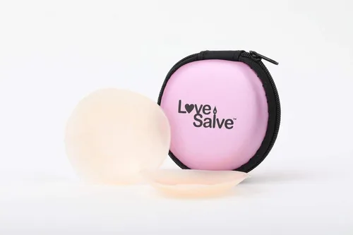 Vista 2 de Love Salve Silicone Nipple Covers Reusable Adhesive Breast Petal Pasties with Case