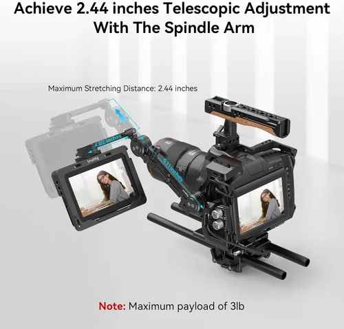 Vista 3 de SmallRig Montaje EVF ajustable con abrazadera NATO MD3507