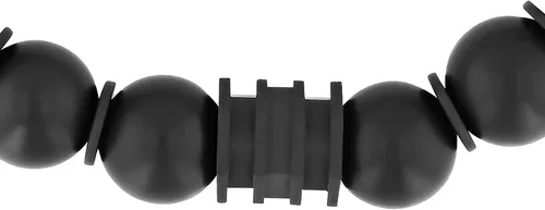 Vista 4 de Pulsera Bolo de Nylon Ajustable con Cuentas de Acero Inoxidable para Hombre - Elección