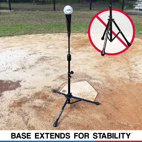 Vista 4 de Hit Run Steal Camiseta de béisbol y softbol portátil resistente, configuración de plegado rápido, mejora tu precisión de bateo con entrenamiento