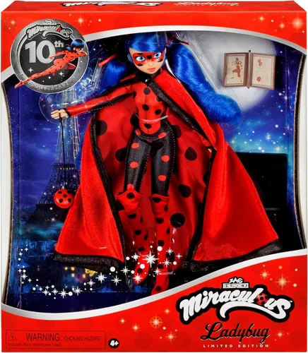 Vista 6 de Muñeca Coleccionista Aniversario 10 de Ladybug Milagrosa de Playmates Toys