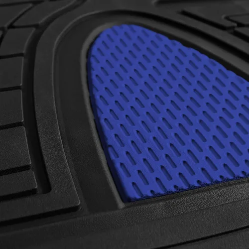 Vista 5 de Alfombrillas para piso de automóvil FH-F11322 de FH GROUP, ultrarresistentes, goma de primera calidad, recortables, Azul