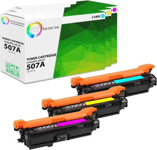 Vista 11 de TCT Paquete de 4 cartuchos de tóner 507A – Reemplazo compatible para HP 507A CE400A CE401A CE402A CE403A funciona con impresoras HP LaserJet