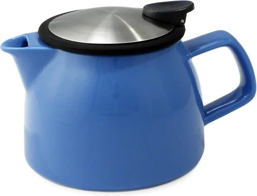 Vista 12 de FORLIFE Bell - Tetera de cerámica con infusor de cesta, 16 onzas/15.9 fl oz, grafito negro
