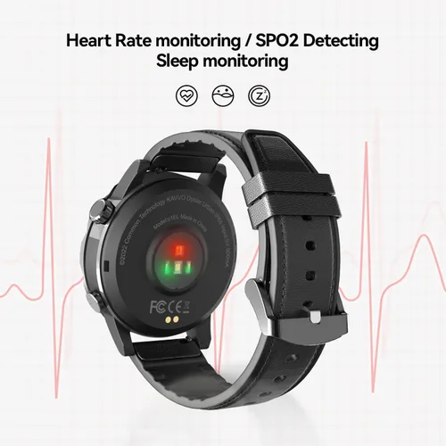Vista 11 de KAVVO Oyster - Mini reloj inteligente Bluetooth de 1.1 pulgadas para mujer, pantalla AMOLED siempre encendida, bisel giratorio, rastreador