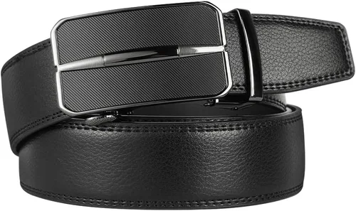 Vista 2 de Lavemi - Cinturón de cuero con hebilla automática, con elegante caja de regalo