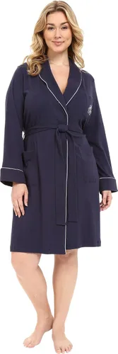 Vista 4 de Lauren Ralph Lauren Bata acolchada con cuello y puños Essentials de talla grande Gris jaspeado