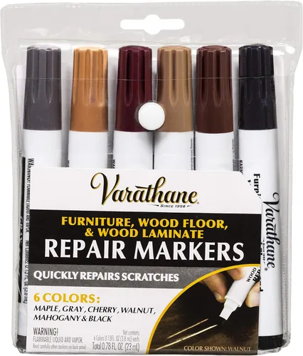 Vista 5 de Varathane 374189 Kit de Marcadores de Reparación de Tinte de Madera, Tonos Fríos Surtidos