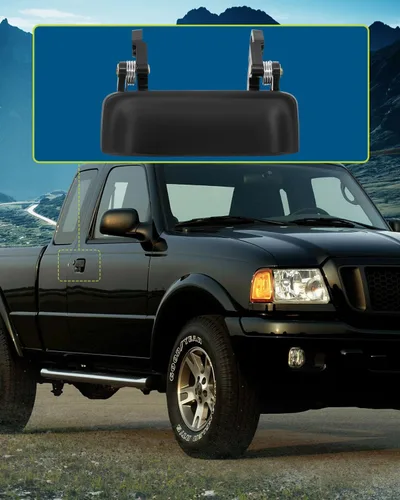 Vista 7 de LUJUNTEC Manija de puerta exterior izquierda derecha apta para Ford para Ranger 1998-2011