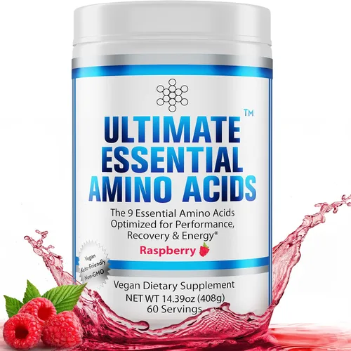 Vista 8 de Ultimate Polvo de aminoácidos 100% esenciales [sabor cítrico, 60 (0.18 oz) porciones] BCAA Plus L-lisina, L-treonina, L-fenilalanina, L-metionina