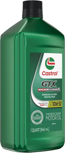 Vista 5 de Castrol GTX High Mileage 10W-30 - Aceite sintético para motor, 1 cuarto de galón, paquete de 6
