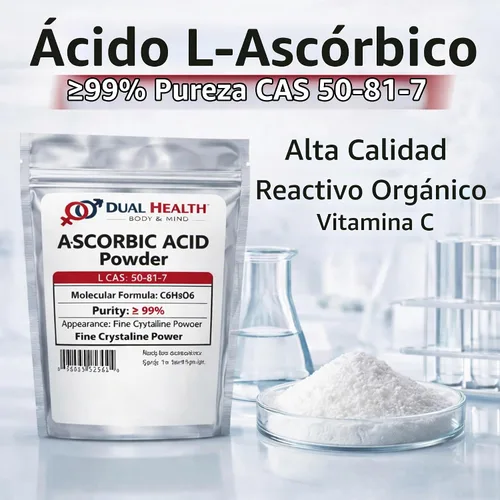 Vista 5 de Ácido ascórbico (1 libra) Polvo puro de vitamina C de alta potencia de grado alimenticio para células e inmunitarios, cristales finos solubles sin