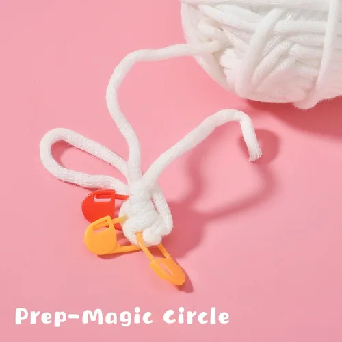 Vista 5 de Zepiany Kits de ganchillo para principiantes - Conjuntos de tejido de animales de peluche todo en uno - Tutoriales en video paso a paso DIY Kits