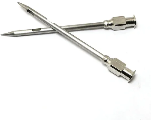 Vista 2 de 4 agujas inyectoras para barbacoa, adobo de acero inoxidable Turquía BBQ Inyector de carne Aguja Accesorios de cocina Suministros para el hogar