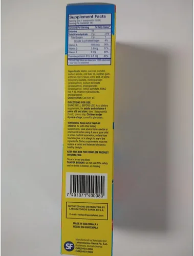 Vista 8 de Ballena Azul Aceite de Hígado de Bacalao para Adultos y Niños, Aceite de Hígado de Bacalao para Adultos y Niños, Buena Fuente de Vitaminas A, D, E