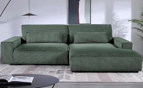 Vista 15 de Container Furniture Direct Luxe - Sofá modular de dos piezas de gran tamaño para sala de estar, sofá en forma de L con diván, tapizado con tela