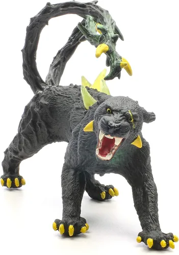 Vista 3 de Schleich Eldrador Creatures Mythical Shadow Panther Figura de acción – Pantera de sombra traviesa con espinas transparentes, juguete duradero