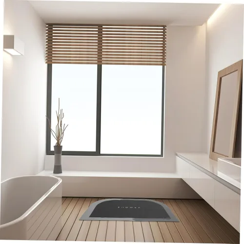 Vista 6 de Absorbent Non Slip Floor Mat for Bathroom and Entryway Super Absorbent Carpet Lightweight and Easy to Use Quick Drying for Living and Bedroom Grey
