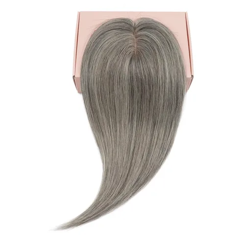 Vista 110 de Rich Choices Pelucas con topper de cabello para mujeres, cabello humano real 100% Remy, sin flequillo, para mujeres con adelgazamiento en la parte