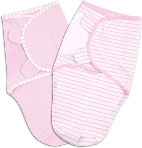 Vista 2 de The Peanutshell Juego de regalo de canastilla para bebé, saco de dormir rosa, pañales, mono, sombrero y manta