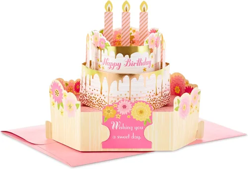 Vista 8 de Hallmark Paper Wonder - Tarjeta de cumpleaños desplegable para mujer (Día hermoso)