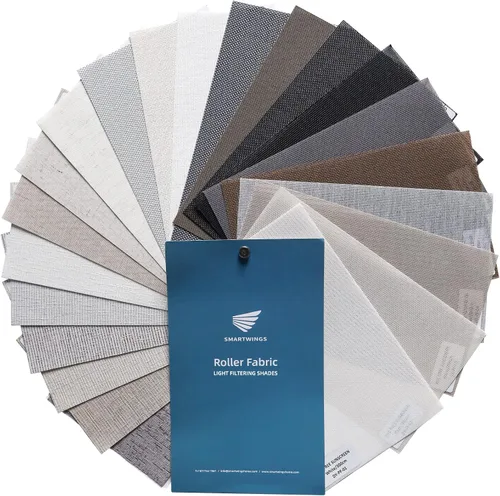 Vista 36 de SmartWings Persianas Motorizadas con Filtro de Luz, Compatible con Matter Thread Homekit Z-Wave Alexa Google, Persianas con 70% de Opacidad Safari
