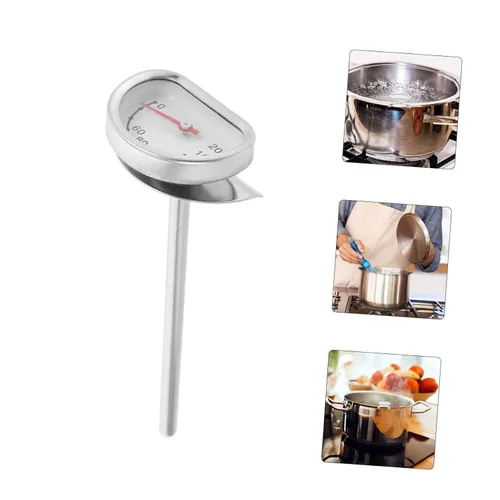 Vista 8 de Termómetro de acero inoxidable para freír profundo, medidor de temperatura de aceite, sonda de cocción de lectura instantánea para cocina, barbacoa