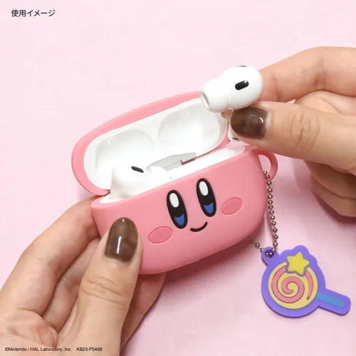 Vista 6 de Gourmandies Kirby BKBY-06A - Funda de silicona compatible con AirPods Pro (2ª generación) / AirPods Pro