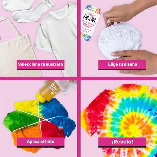 Vista 7 de Kit de tinte de un solo paso Tulip: Suministros para fiesta de teñido anudado, 18 botellas